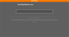 Desktop Screenshot of interliquidparts.com